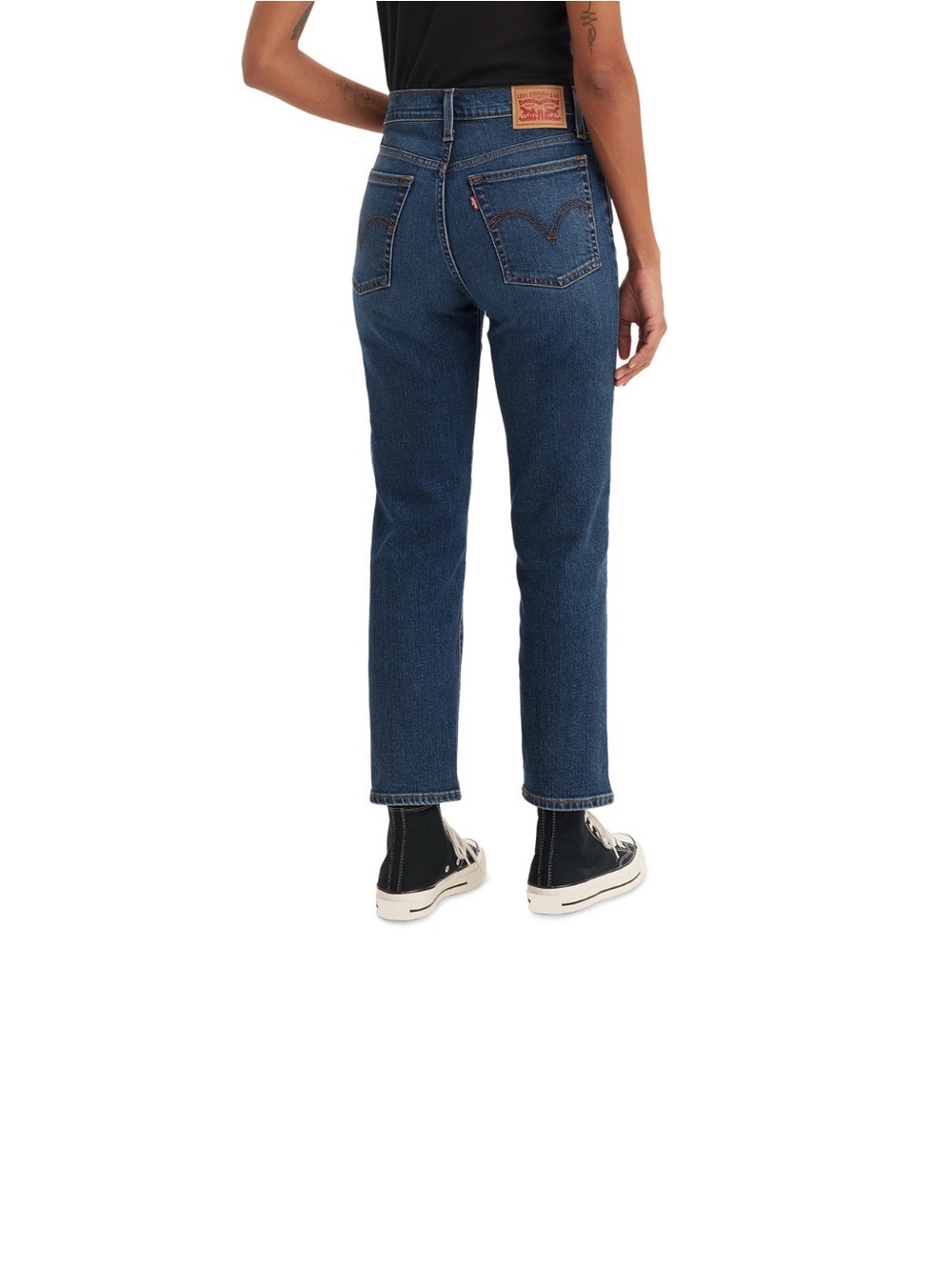 Women's Wedgie Straight-Leg High-Rise Cropped Jeans